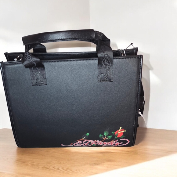 Ed Hardy Bundle Crossbody Tote And Matching Long Zip Wallet Set, NWT - Picture 4 of 8